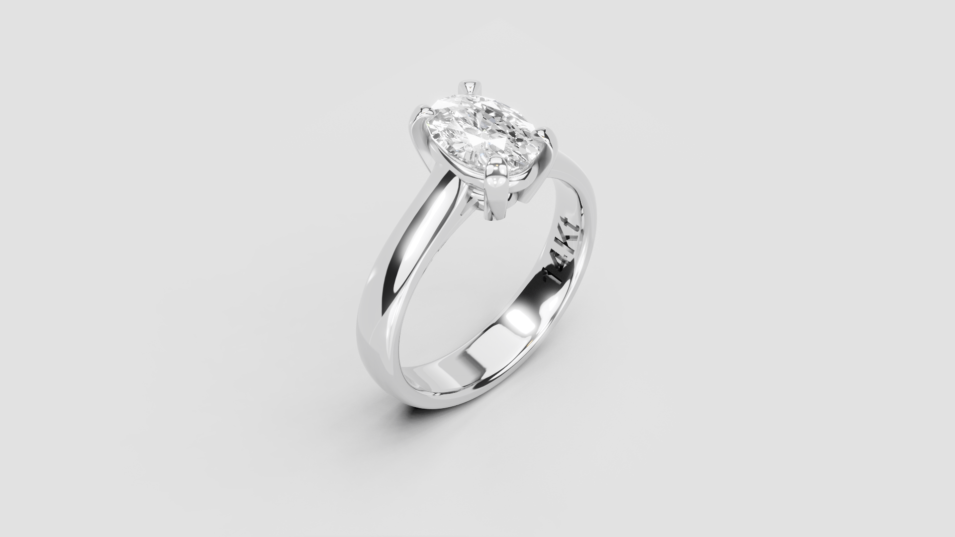 Anello Sara 1 ct Ovale